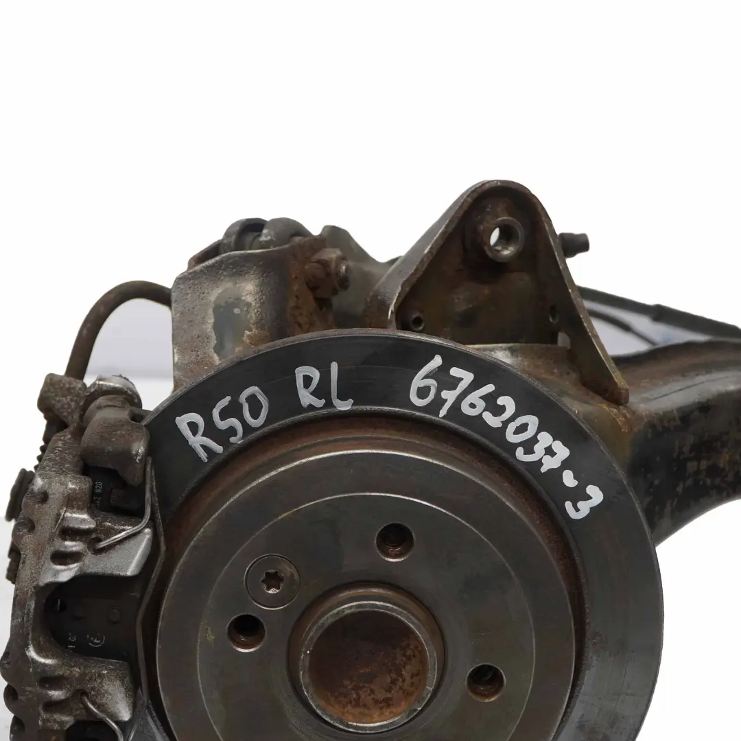 Left N/S Leg Hub Brake Suspension Axle to Mini Cooper R50 R52 R53 Rear with Part number 6762037 Mini Cooper R50 R52 R53 Rear Left N/S Leg Hub Brake Suspension Axle - SKU 6762037-3 - Part number 6762037