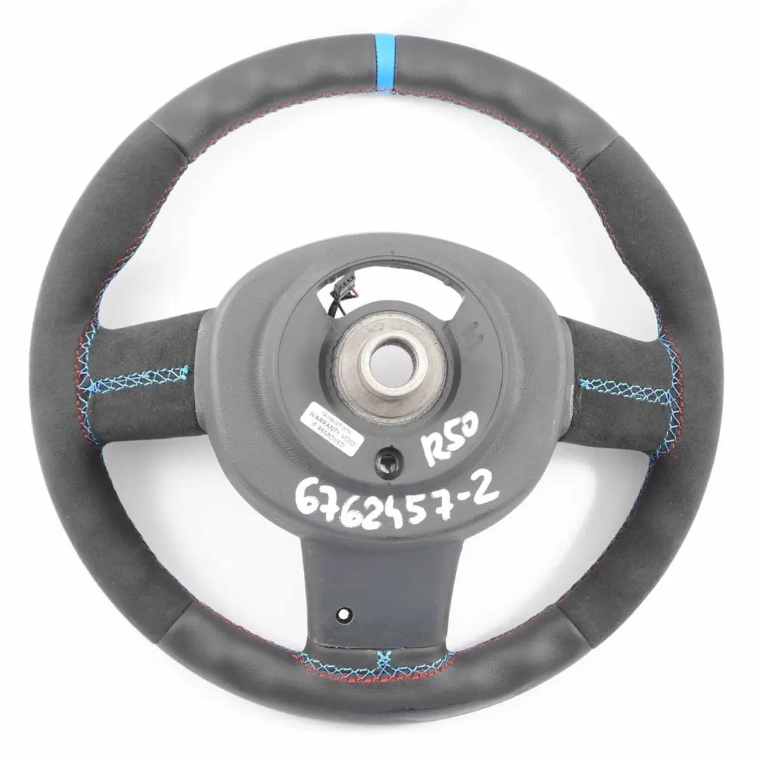 Leather / Alcantara Sport Steering Wheel Mini Cooper R50 R52 NEW Black - SKU 6762457-2 - Part number 6762457