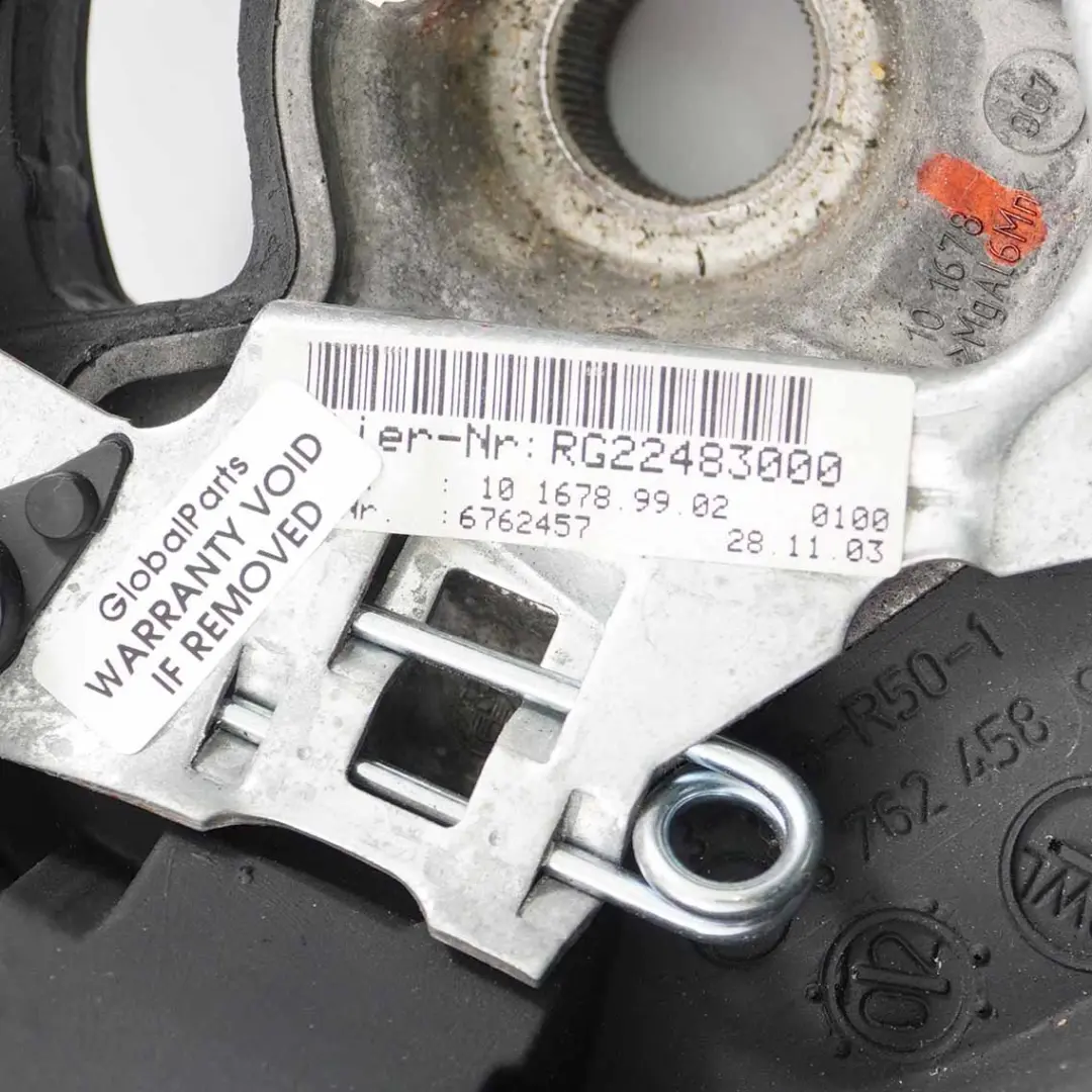 NEU Schwarz Leder / Alcantara Sport Lenkrad für Mini Cooper One R50 R52 R53 mit Teilenummer 6762457 Mini Cooper One R50 R52 R53 NEU Schwarz Leder / Alcantara Sport Lenkrad - SKU 6762457-2 - Teilenummer 6762457