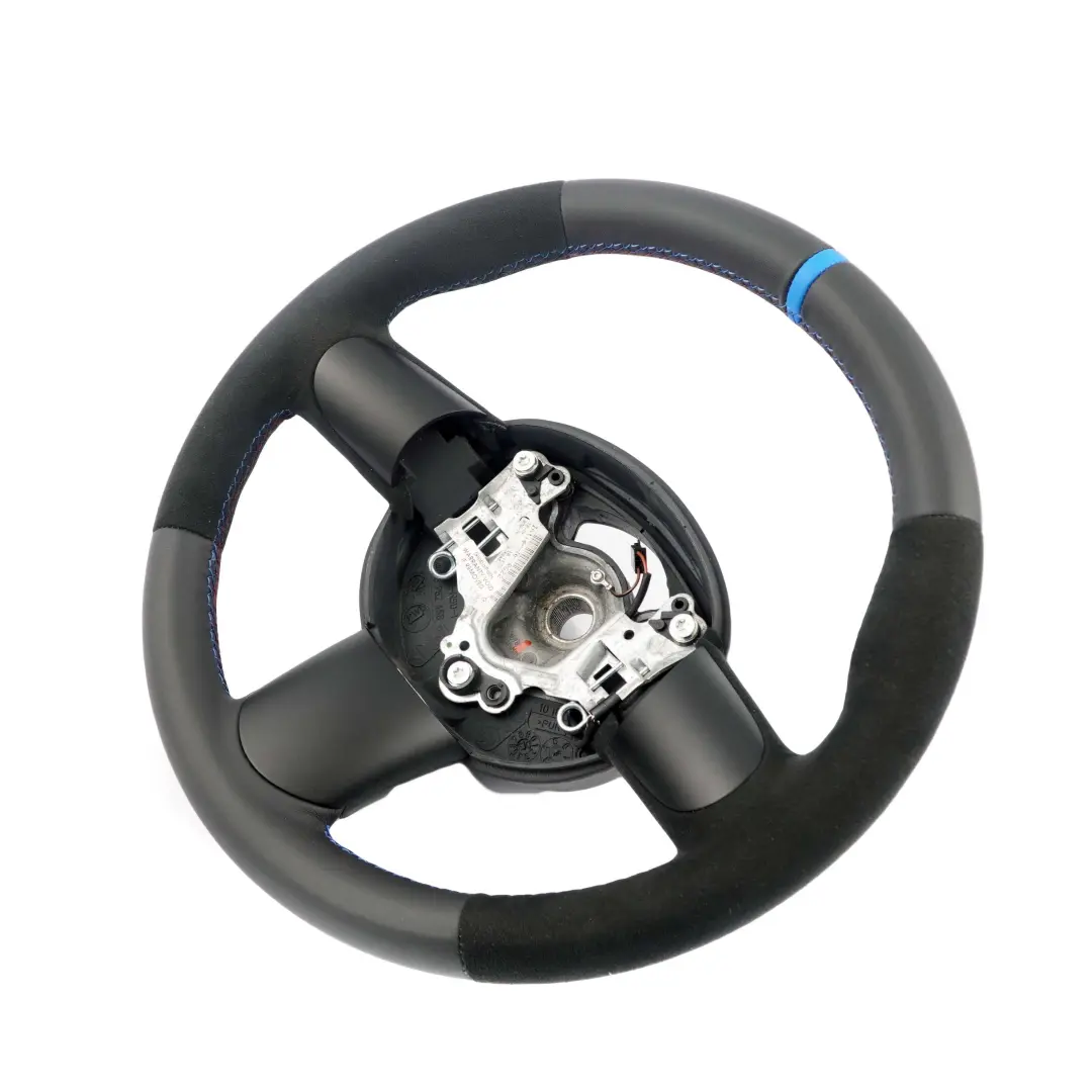 Nuevo Volante de Cuero Negro Deportivo para Mini Cooper One R50 R52 R53 con número de pieza 6762457 Mini Cooper One R50 R52 R53 Nuevo Volante de Cuero Negro Deportivo - SKU 6762457-3 - Número de pieza 6762457