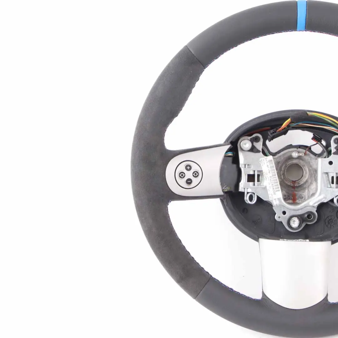 Mini Cooper R50 NUEVO Negro Cuero / Alcantara Volante Deportivo Mulifuncion - SKU 6762458-2 - Número de pieza 6762458