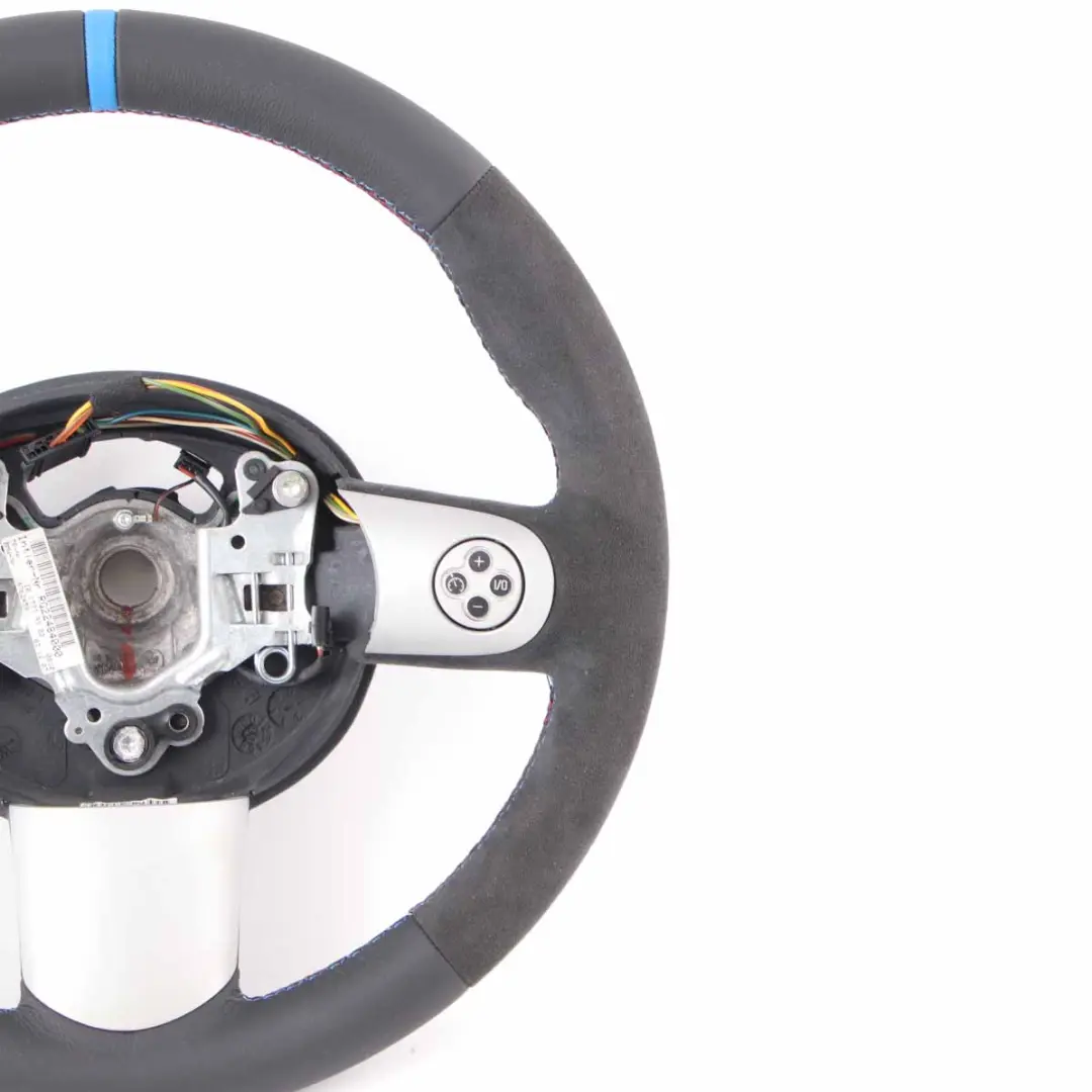 NUEVO Negro Cuero / Alcantara Volante Deportivo Mulifuncion para Mini Cooper R50 con número de pieza 6762458 Mini Cooper R50 NUEVO Negro Cuero / Alcantara Volante Deportivo Mulifuncion - SKU 6762458-2 - Número de pieza 6762458