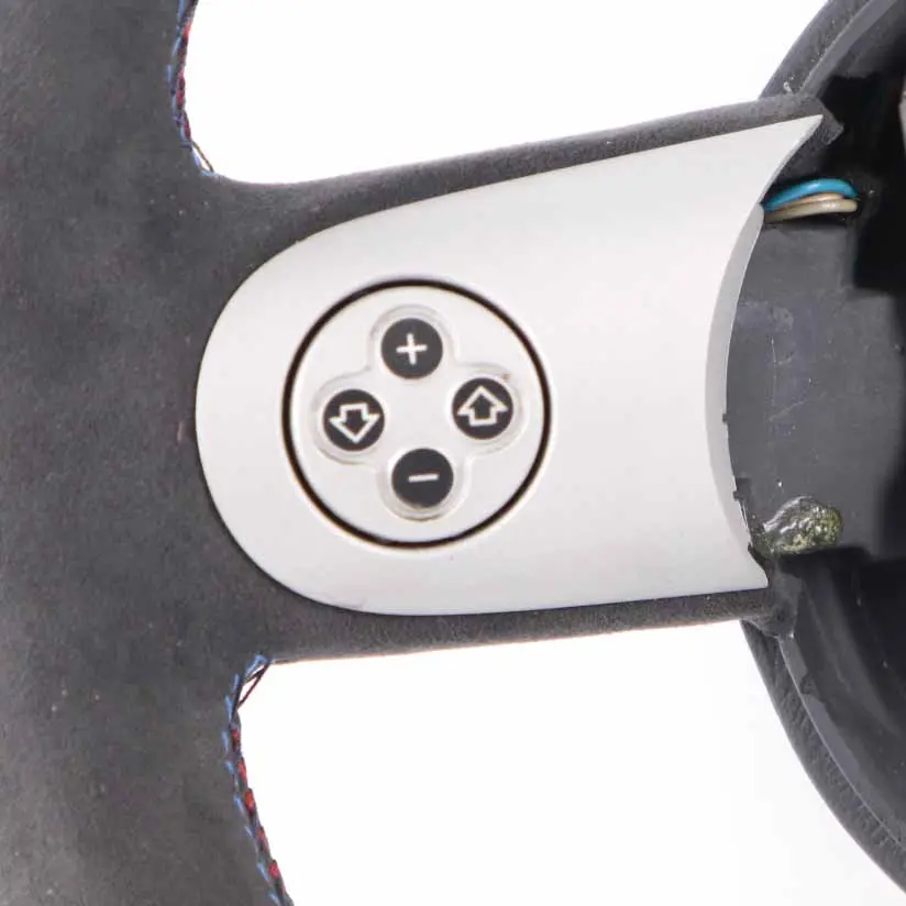 Nuovo Nero Pelle / Alcantara Sport Volante Multifunzione per Mini Cooper R50 R52 con numero di parte 6762458 Mini Cooper R50 R52 Nuovo Nero Pelle / Alcantara Sport Volante Multifunzione - SKU 6762458-2 - Numero di parte 6762458