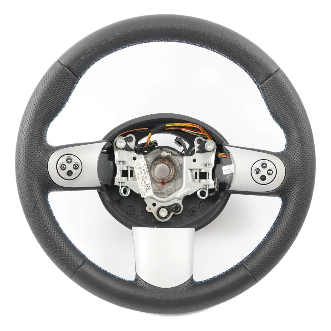 Mini Cooper R50 R52 R53 NEW Black Leather Sport Steering Wheel Mulifunction - SKU 6762458-3 - Part number 6762458