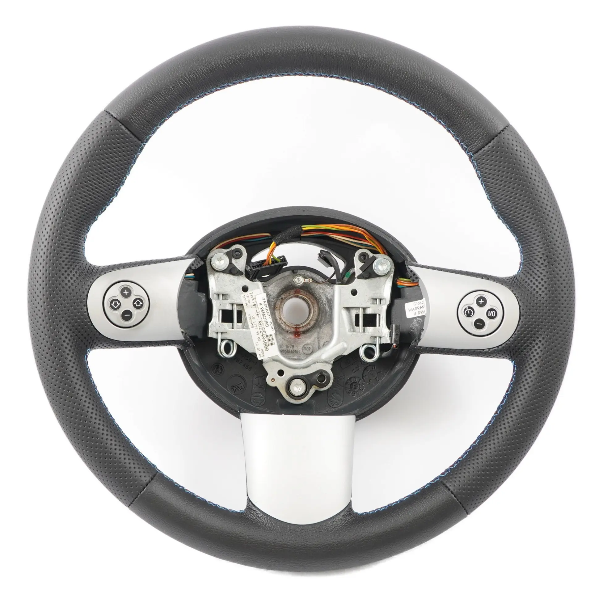 Mini Cooper R50 R52 R53 NEU Schwarz Leder Sport Lenkrad Multifunktion