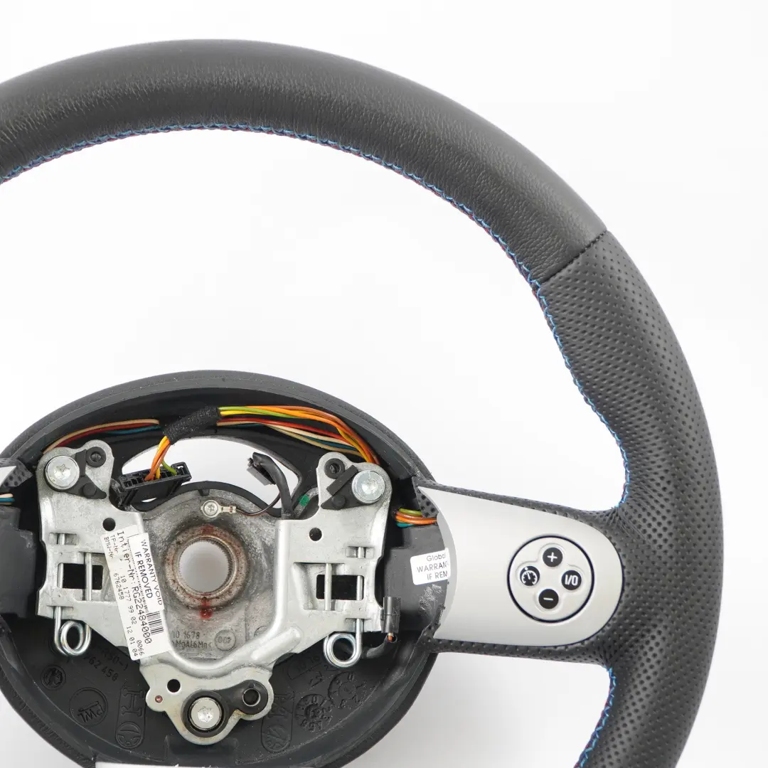 Nuovo Nero Pelle Sport Volante Multifunzione per Mini Cooper R50 R52 R53 con numero di parte 6762458 Mini Cooper R50 R52 R53 Nuovo Nero Pelle Sport Volante Multifunzione - SKU 6762458-3 - Numero di parte 6762458