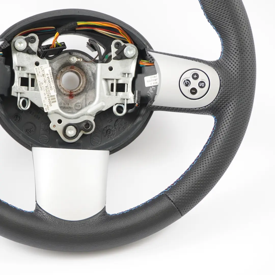 NEU Schwarz Leder Sport Lenkrad Multifunktion für Mini Cooper R50 R52 R53 mit Teilenummer 6762458 Mini Cooper R50 R52 R53 NEU Schwarz Leder Sport Lenkrad Multifunktion - SKU 6762458-3 - Teilenummer 6762458