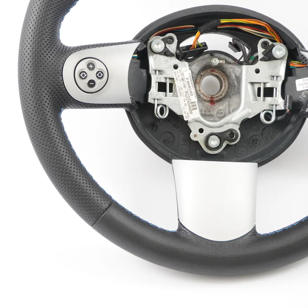 Mini Cooper R50 R52 R53 NEW Black Leather Sport Steering Wheel Mulifunction - SKU 6762458-3 - Part number 6762458