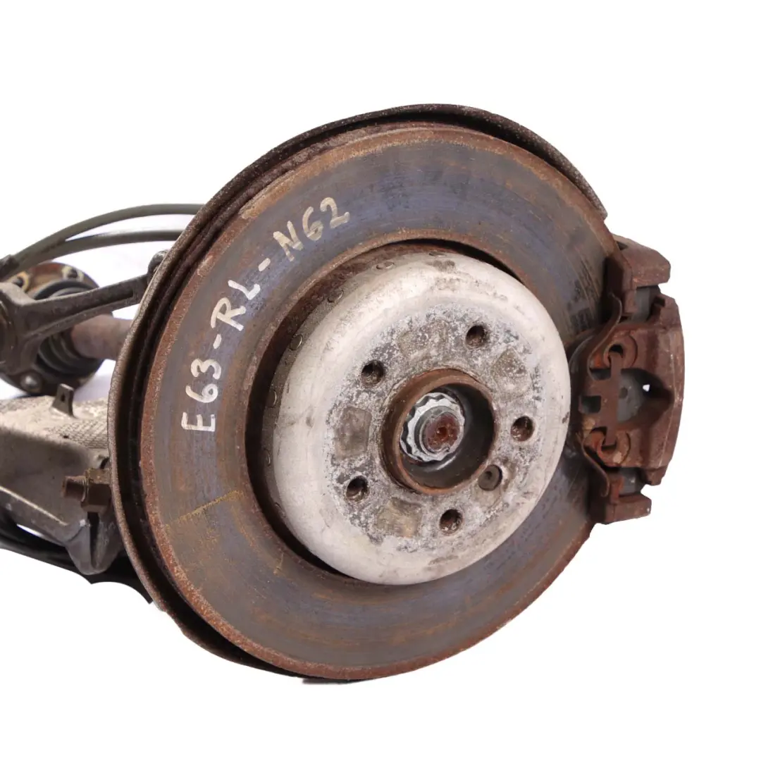 BMW E63 E65 N62 Rear Suspension Leg Wheel Hub Brake Caliper Disc Left N/S - SKU 6763119-7 - Part number 6763120