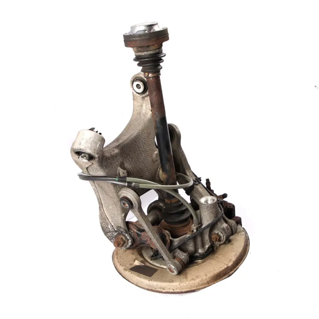 N62 Gamba Sospensione Mozzo Pinza Freno Disco Posteriore Sinistra per BMW E63 E65 con numero di parte 6763120 BMW E63 E65 N62 Gamba Sospensione Mozzo Pinza Freno Disco Posteriore Sinistra - SKU 6763119-7 - Numero di parte 6763120