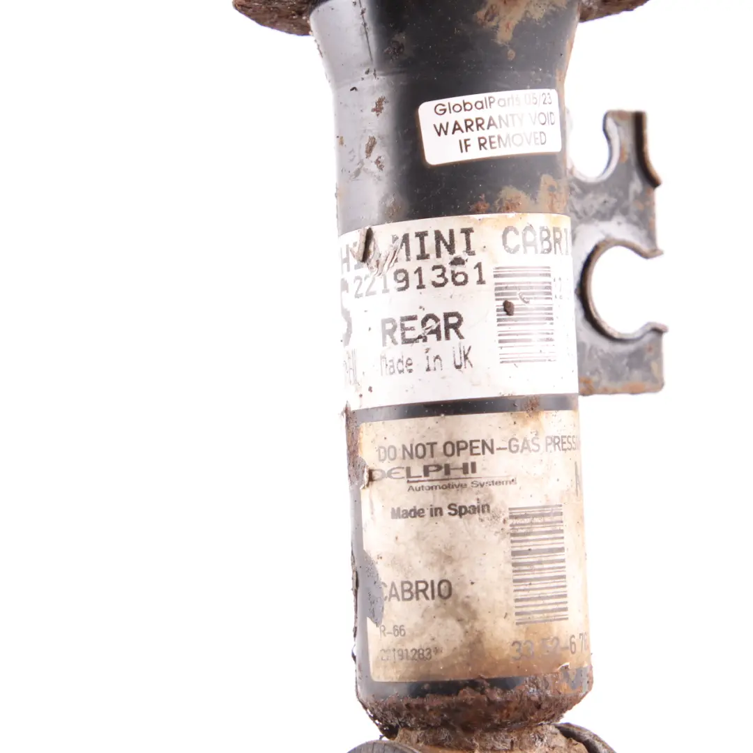 Spring Strut Mini Cabrio R52 Rear Left N/S Suspension Shock Absorber Damper - SKU 6763138-3 - Part number 6763138
