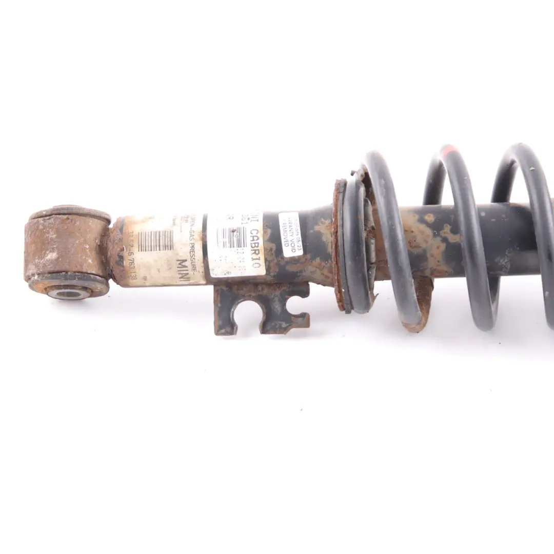 Strut Mini Cabrio R52 Rear Left N/S Suspension Shock Absorber Damper to Spring with Part number 6763138 Spring Strut Mini Cabrio R52 Rear Left N/S Suspension Shock Absorber Damper - SKU 6763138-3 - Part number 6763138