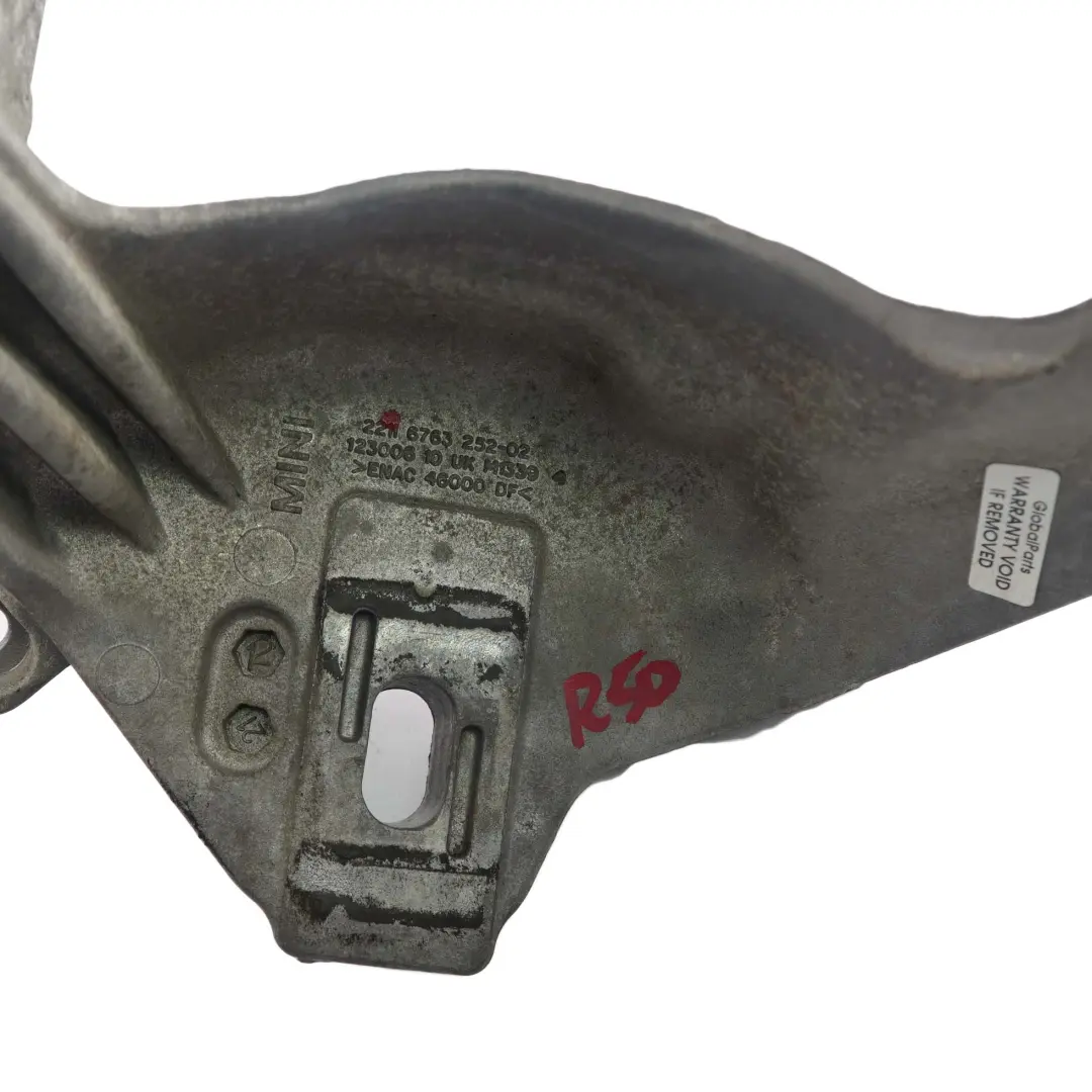 Mount Supporting Bracket to Mini Cooper One R50 R52 R53 Engine with Part number 6763252 Mini Cooper One R50 R52 R53 Engine Mount Supporting Bracket - SKU 6763252 - Part number 6763252