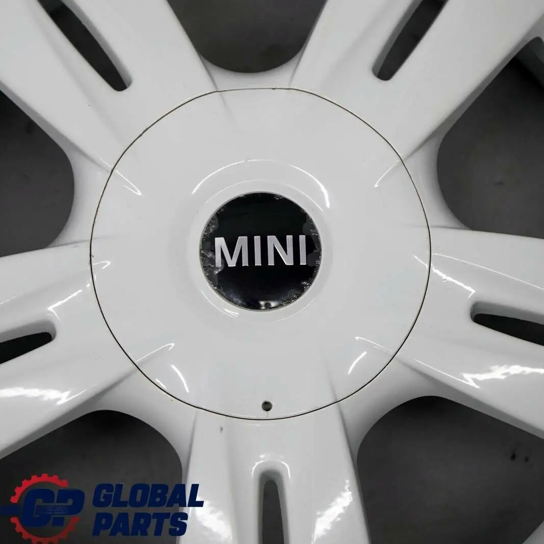 White Wheel Alloy Rim 15" ET:45 5,5J 5 Star Rocket 93 to Mini Cooper One R50 R52 with Part number 6763296 Mini Cooper One R50 R52 White Wheel Alloy Rim 15" ET:45 5,5J 5 Star Rocket 93 - SKU 6763296-2 - Part number 6763296