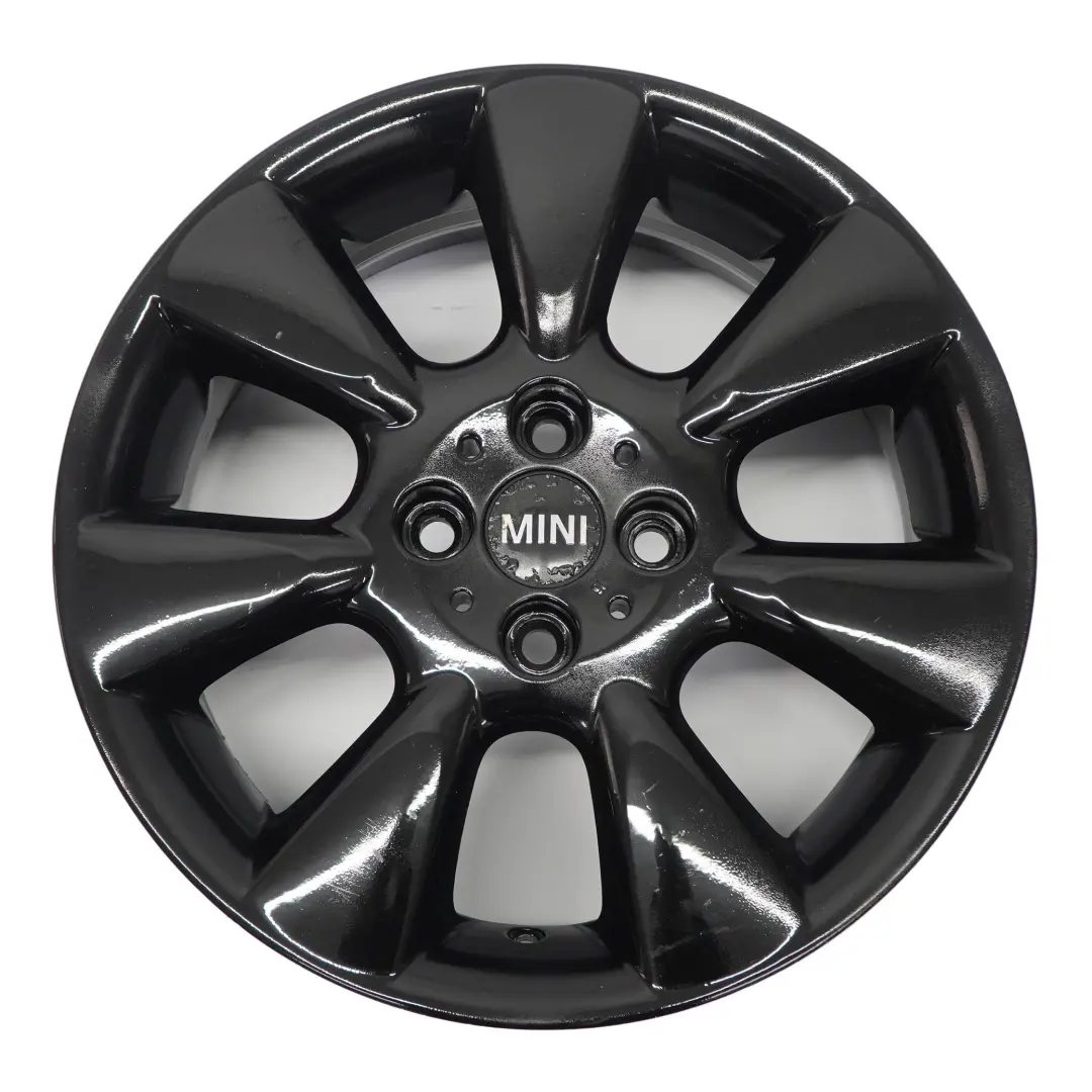 Mini Cooper R50 R52 R53 Black Wheel Alloy Rim 16" 6,5J ET:48 7-Spoke 92 - SKU 6763297-5 - Part number 6763297