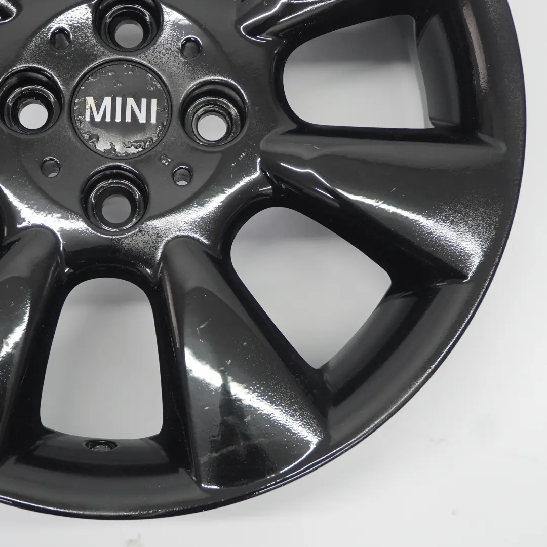 Mini Cooper R50 R52 R53 Nero Cerchio lega 16" 6,5J ET:48 7-Spoke 92 - SKU 6763297-5 - Numero di parte 6763297