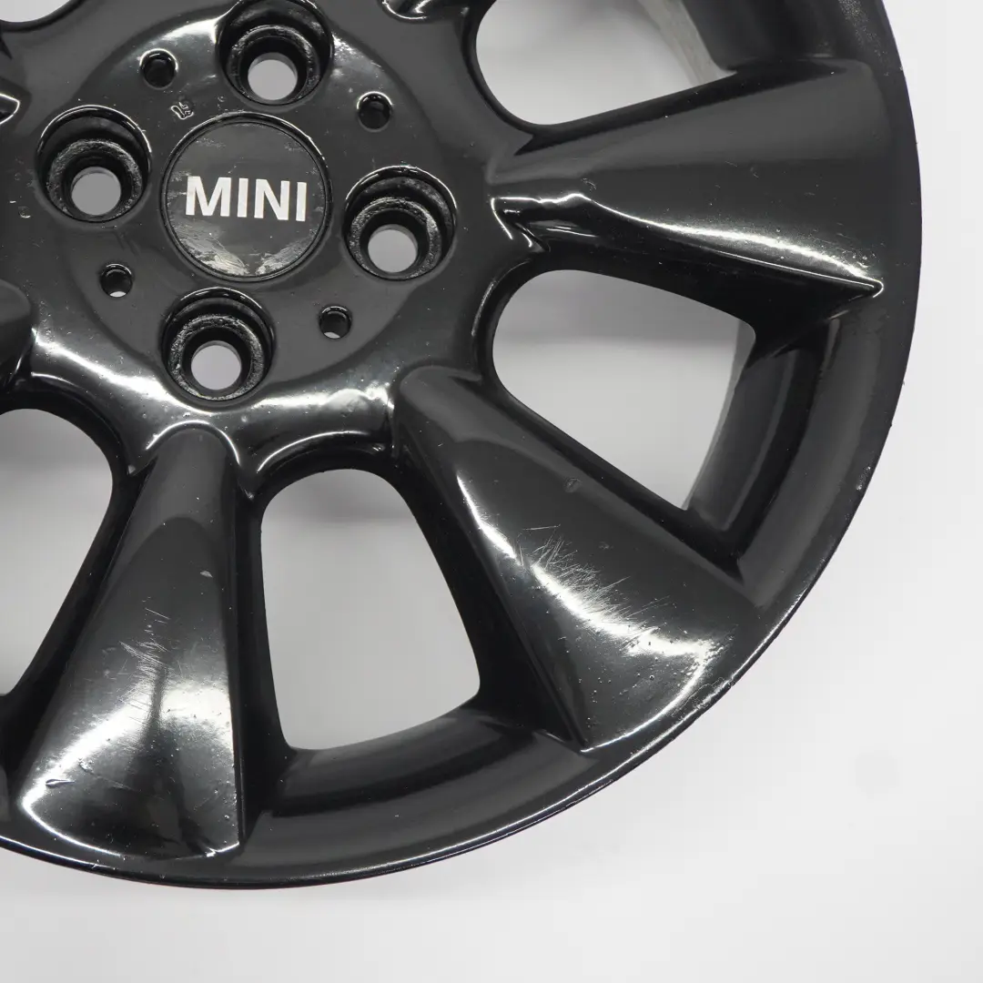 Mini Cooper R50 R52 R53 Nero Cerchio lega 16" 6,5J ET:48 7-Spoke 92 - SKU 6763297-8 - Numero di parte 6763297