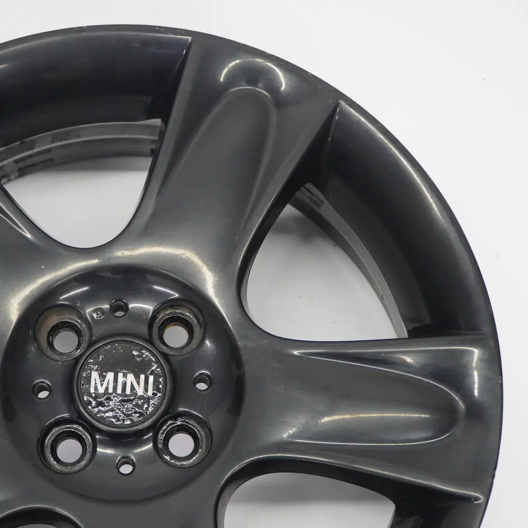 Alloy Rim 17" ET:48 7J 5-Star 91 Mini Cooper One R50 R52 R53 Black Wheel - SKU 6763299-12 - Part number 6763299