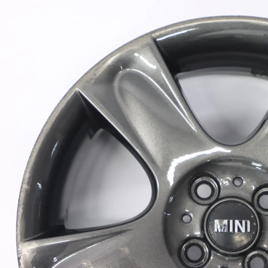 Grey Wheel Alloy Rim 17" ET:48 7J 5-Star 91 to Mini Cooper One R50 R52 R53 with Part number 6763299 Mini Cooper One R50 R52 R53 Grey Wheel Alloy Rim 17" ET:48 7J 5-Star 91 - SKU 6763299-8 - Part number 6763299