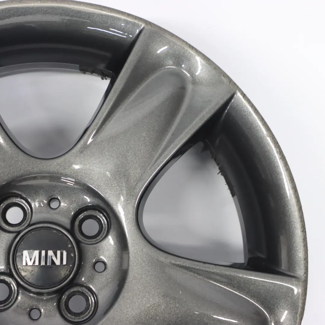 Grey Wheel Alloy Rim 17" ET:48 7J 5-Star 91 to Mini Cooper One R50 R52 R53 with Part number 6763299 Mini Cooper One R50 R52 R53 Grey Wheel Alloy Rim 17" ET:48 7J 5-Star 91 - SKU 6763299-8 - Part number 6763299