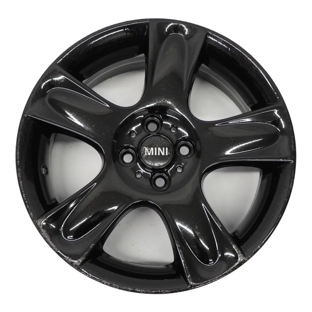 Llanta aleación negra 17" ET:48 7J 5-Star 91 para Mini Cooper One R50 R52 R53 con número de pieza 6763299 Mini Cooper One R50 R52 R53 Llanta aleación negra 17" ET:48 7J 5-Star 91 - SKU 6763299-9 - Número de pieza 6763299