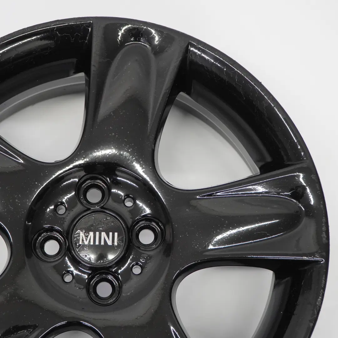 Mini Cooper One R50 R52 R53 Noir Jante Alliage 17" ET:48 7J 5-Star 91 - SKU 6763299-9 - Numéro de pièce 6763299