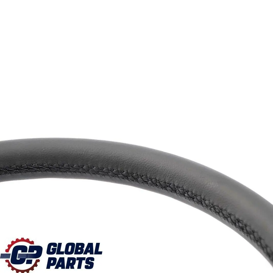 BMW 5 Series E60 E61 NEW Black Leather Steering Wheel Black Threads - SKU 6763359-1 - Part number 6763359