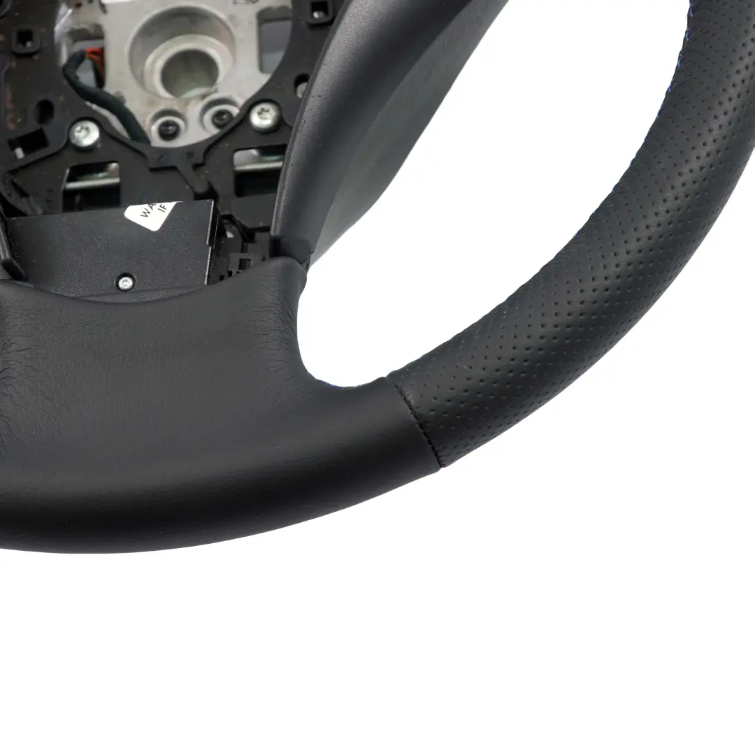 BMW 5 er E60 E61 NEU Schwarz Leder Lenkrad Schwarzes M-trifarbige Fäden - SKU 6763359 - Teilenummer 6763359