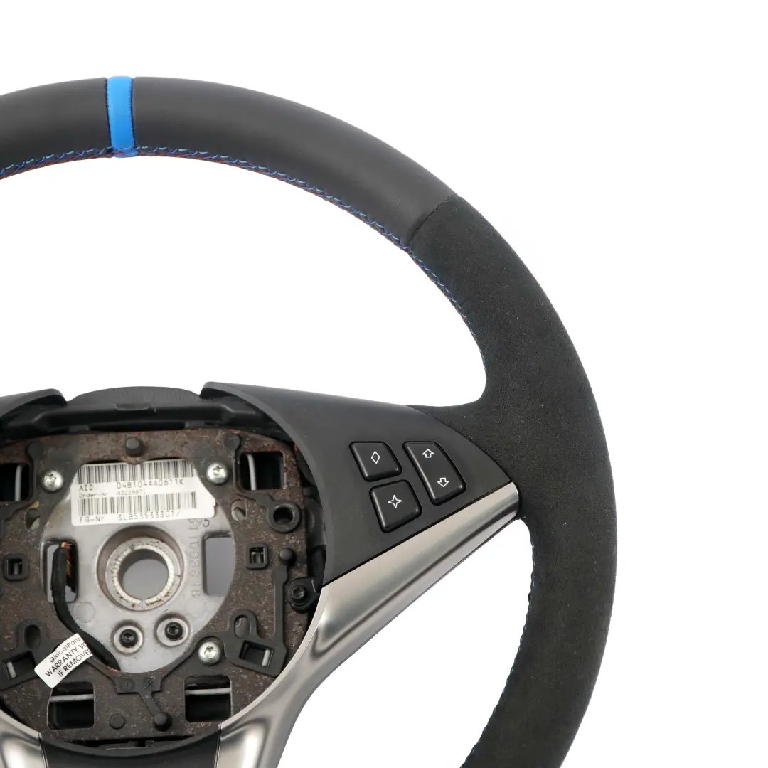 BMW E60 E61 E63 NUEVO cuero / Alcantara Sport Volante Negro M-tricolored - SKU 6763373-2 - Número de pieza 6763373