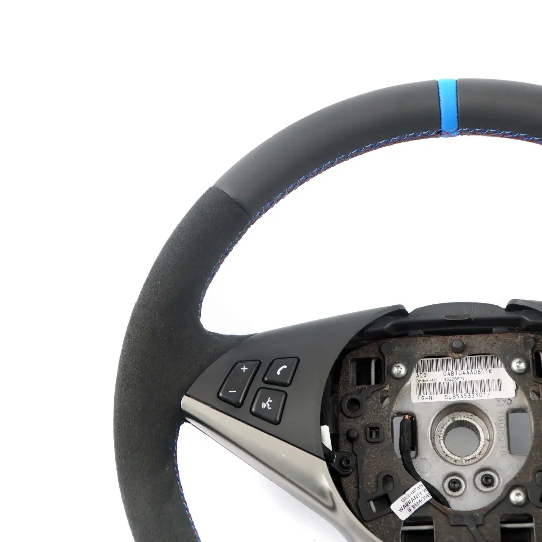 BMW E60 E63 Sport Nouveau en Cuir Noir / Alcantara Volant M-DREIFARBIGE Fils - SKU 6763373-2 - Numéro de pièce 6763373