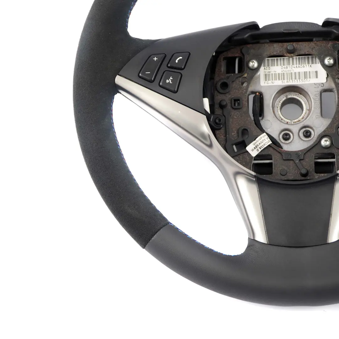 BMW E60 E61 E63 NUEVO cuero / Alcantara Sport Volante Negro M-tricolored - SKU 6763373-2 - Número de pieza 6763373