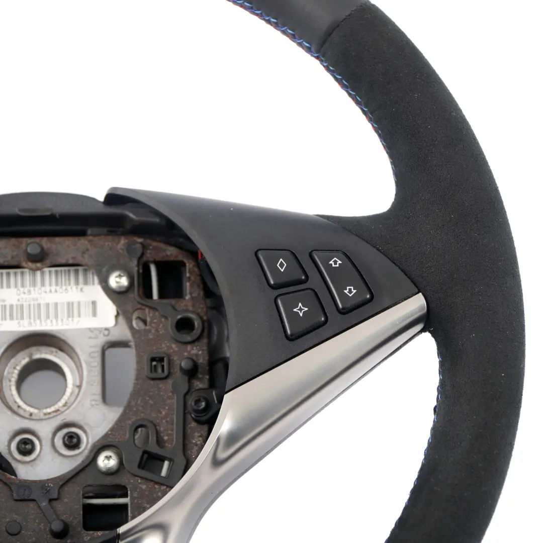 BMW E60 E61 E63 NUEVO cuero / Alcantara Sport Volante Negro M-tricolored - SKU 6763373-2 - Número de pieza 6763373