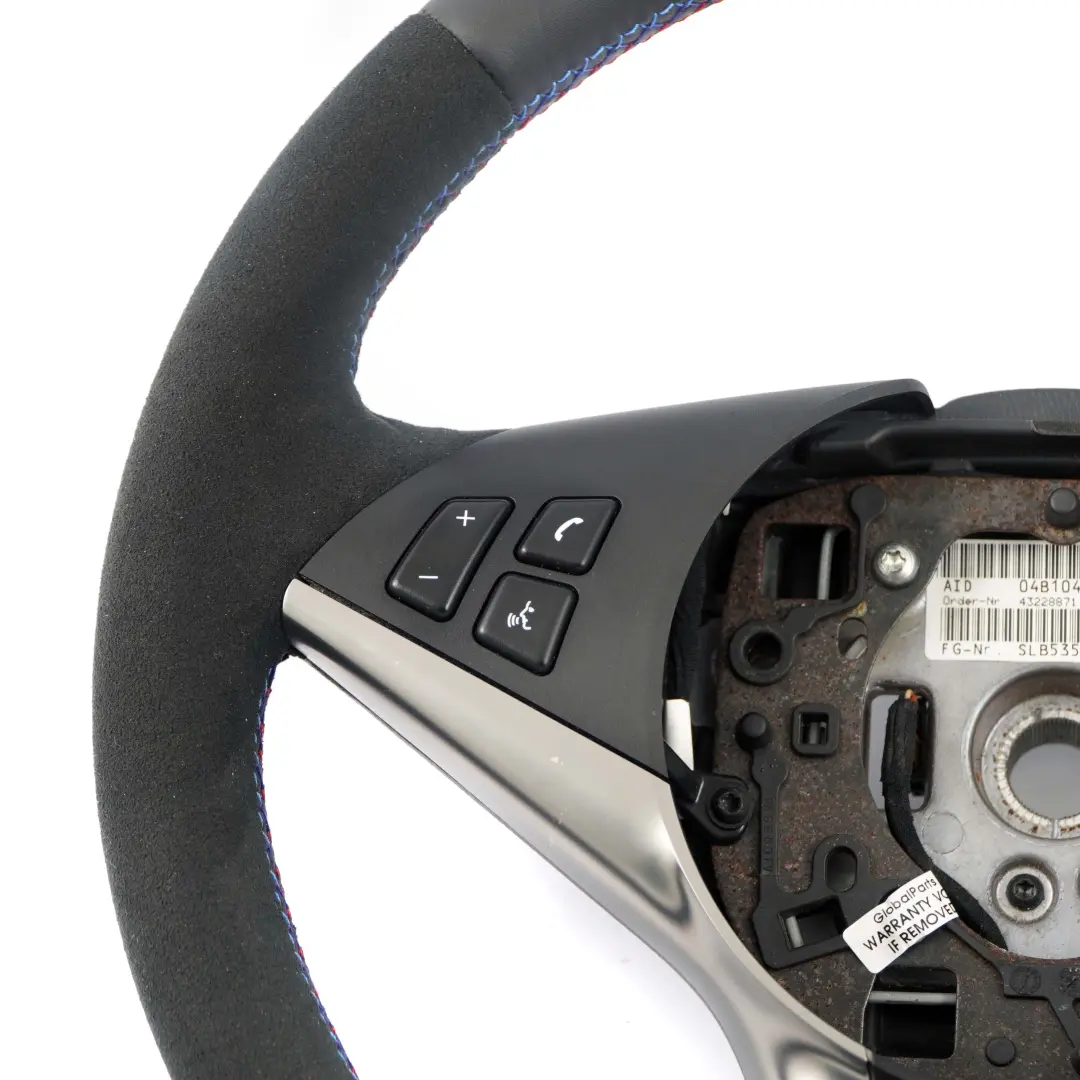 BMW E60 E63 Sport Nouveau en Cuir Noir / Alcantara Volant M-DREIFARBIGE Fils - SKU 6763373-2 - Numéro de pièce 6763373