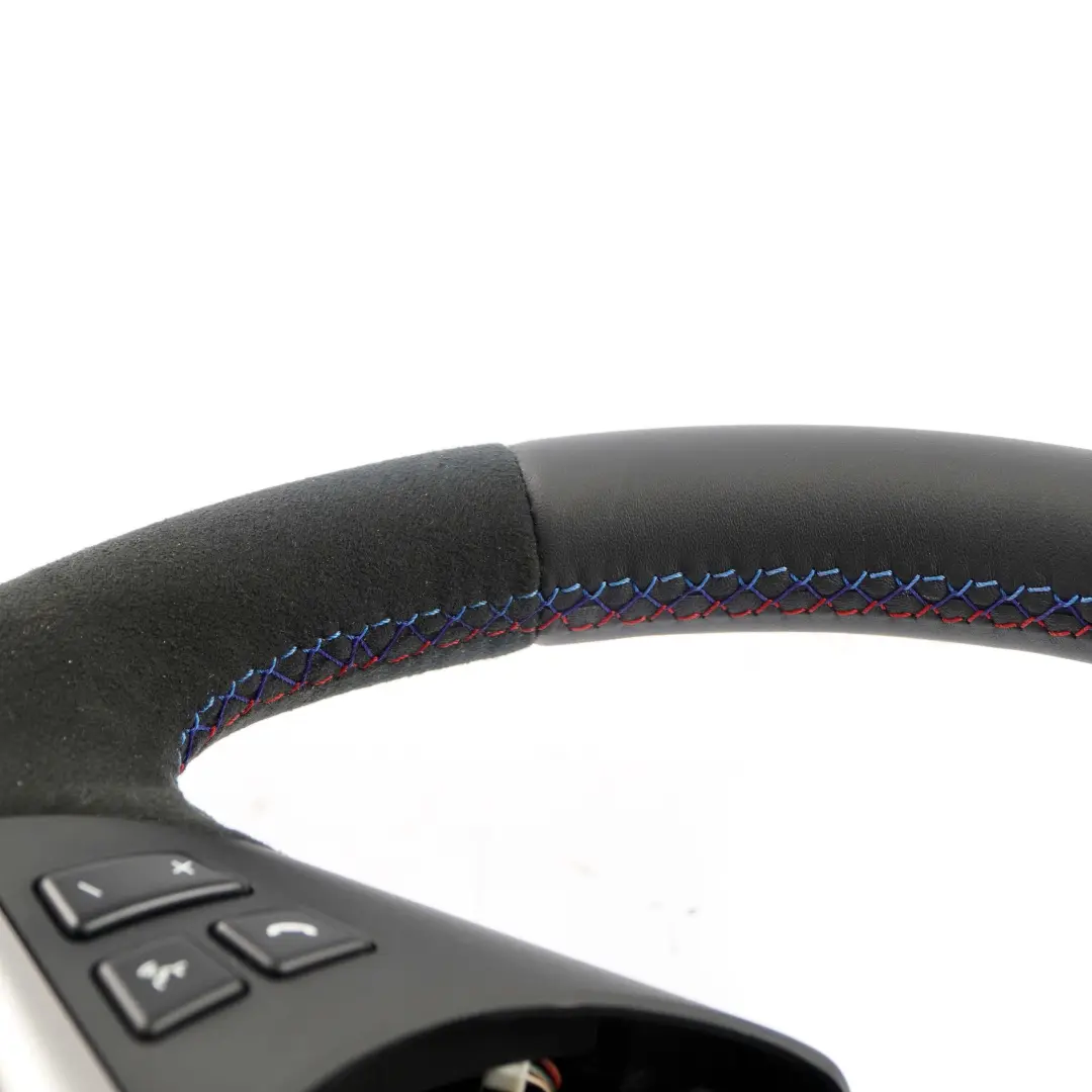 BMW E60 E63 Sport Neues Schwarz Leder / Alcantara Lenkrad M-dreifarbige Fäden - SKU 6763373-2 - Teilenummer 6763373