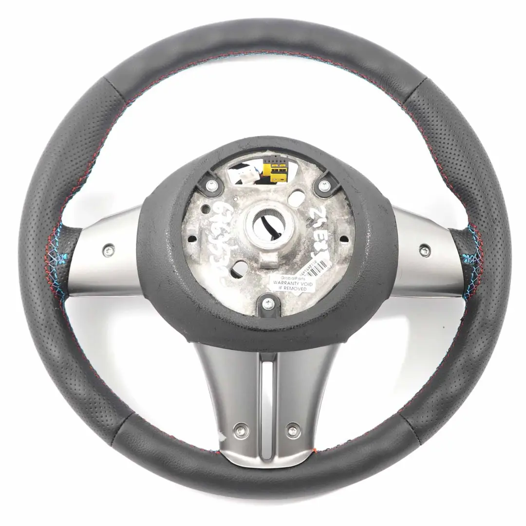 NUOVO in pelle nera M-Sport Look Volante multifunzione per BMW Z4 E85 Roadster con numero di parte 6763532 BMW Z4 E85 Roadster NUOVO in pelle nera M-Sport Look Volante multifunzione - SKU 6763532-1 - Numero di parte 6763532