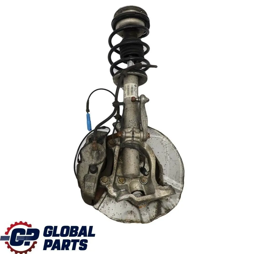 BMW 5 E60 530d M57N FRONT LEFT SPRING STRUT HUB LEG BRAKE CALLIPER DISC SET N/S - SKU 6764457-2 - Part number 31326764457