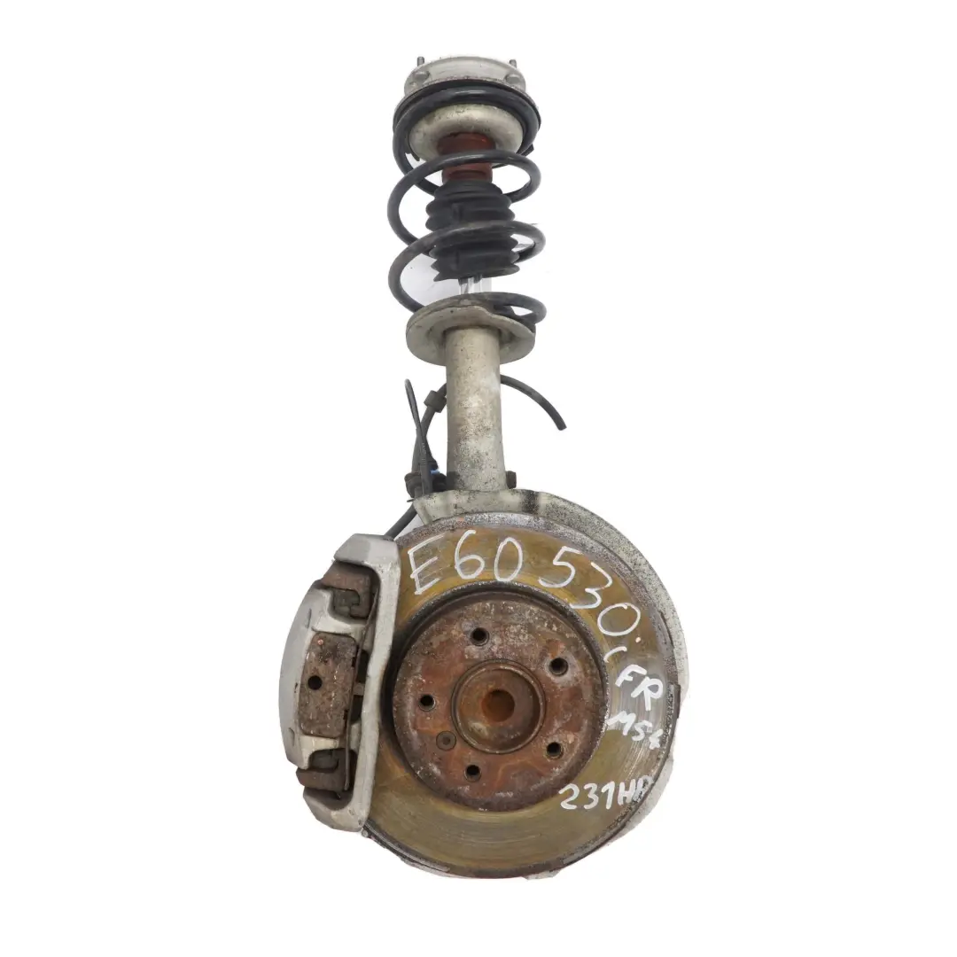 M54 Jambe Suspension Avant Droite Ressort Moyeu Frein Etrier pour BMW E60 530i à propos du numéro de pièce 6764458 BMW E60 530i M54 Jambe Suspension Avant Droite Ressort Moyeu Frein Etrier - SKU 6764458-5 - Numéro de pièce 6764458