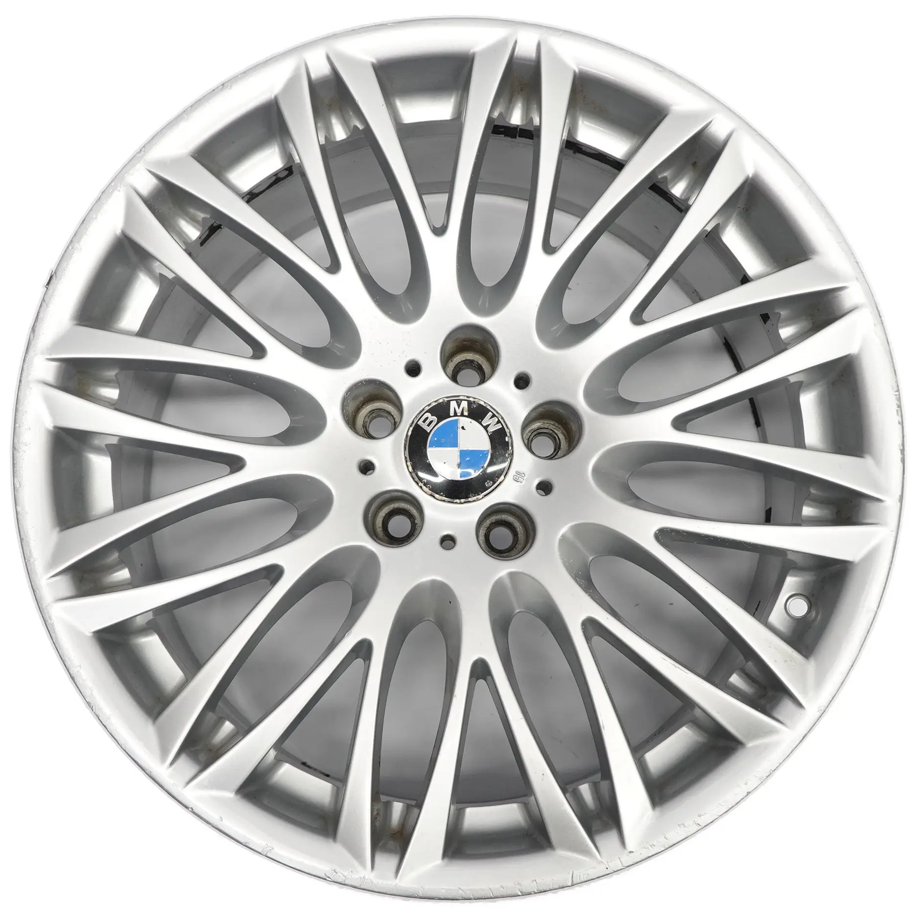 BMW E65 Argento Cerchio in lega posteriore 20" 10J ET:24 Y-spoke 149 6764864