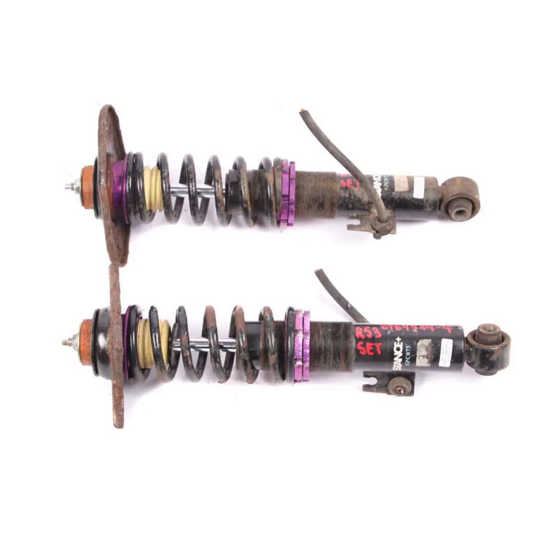 Strut Cooper S Stance+ Rear Suspension Shock Absorber Set to Mini R50 R53 Spring with Part number 6764914 Mini R50 R53 Spring Strut Cooper S Stance+ Rear Suspension Shock Absorber Set - SKU 6764914-4 - Part number 6764914