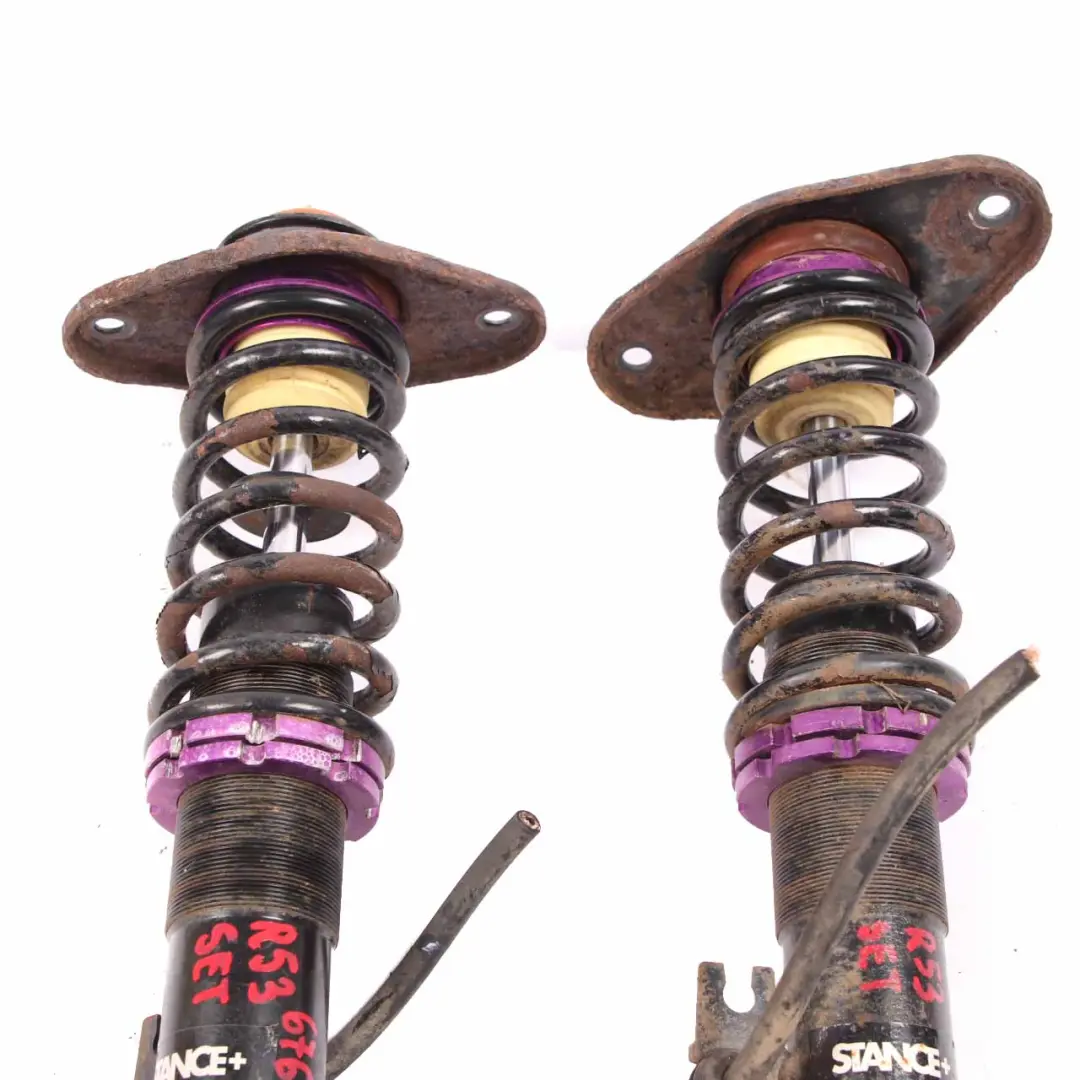 Strut Cooper S Stance+ Rear Suspension Shock Absorber Set to Mini R50 R53 Spring with Part number 6764914 Mini R50 R53 Spring Strut Cooper S Stance+ Rear Suspension Shock Absorber Set - SKU 6764914-4 - Part number 6764914
