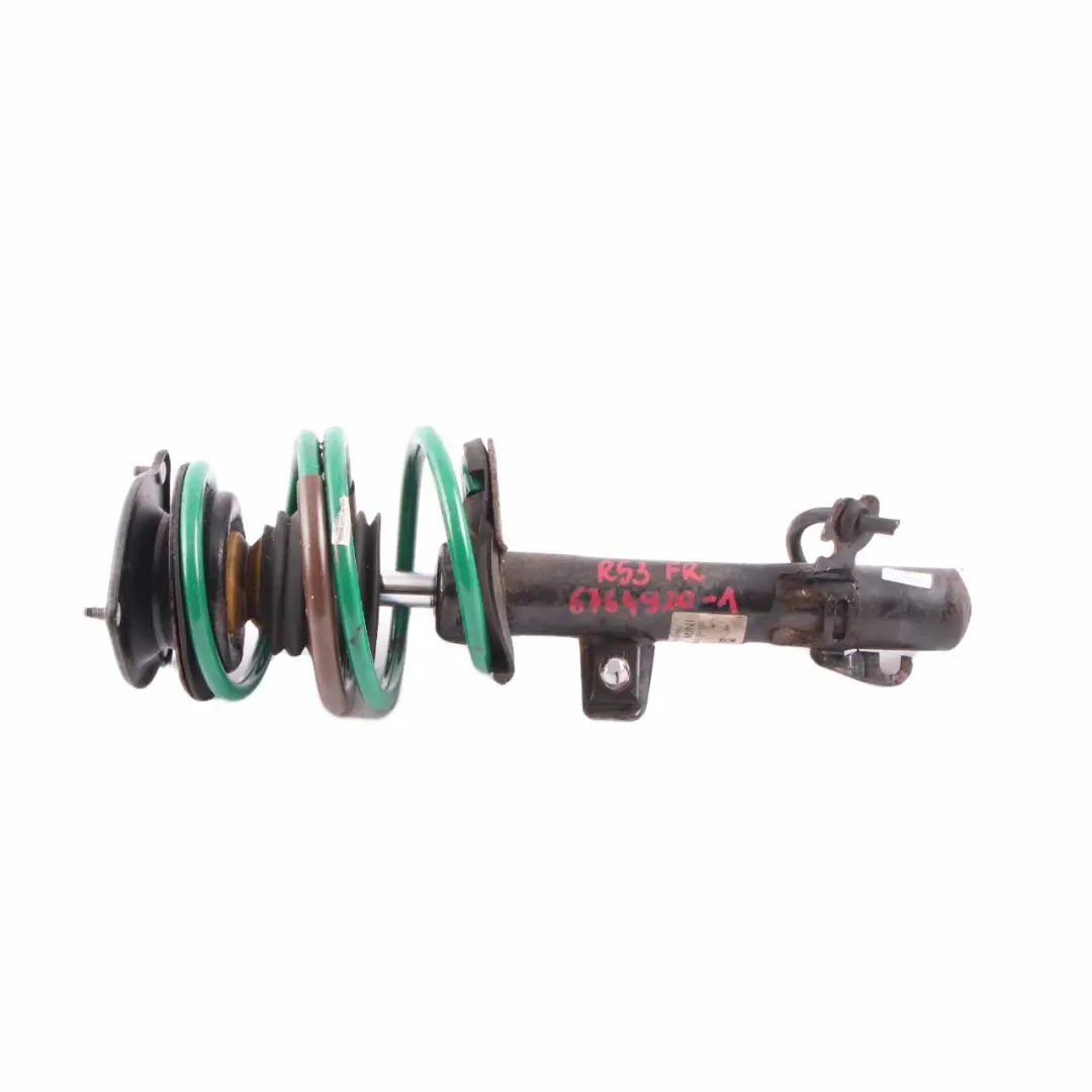 Strut Cooper S Front Right O/S Shock Absorber Damper to Mini R50 R53 Spring with Part number 6764920 Mini R50 R53 Spring Strut Cooper S Front Right O/S Shock Absorber Damper - SKU 6764920-1 - Part number 6764920