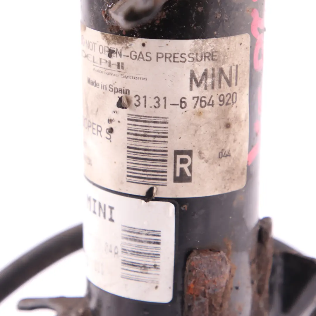 Strut Cooper S Front Right O/S Shock Absorber Damper to Mini R50 R53 Spring with Part number 6764920 Mini R50 R53 Spring Strut Cooper S Front Right O/S Shock Absorber Damper - SKU 6764920-1 - Part number 6764920