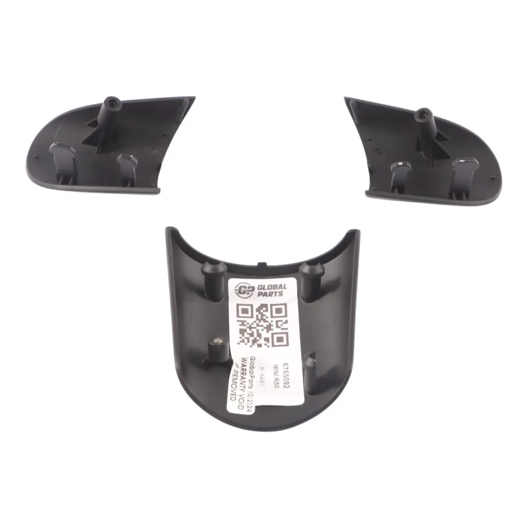 Mini R50 R52 R53 Sport Steering Wheel Three Spoke Cover Trim Set Black - SKU 6765092 - Part number 6765092