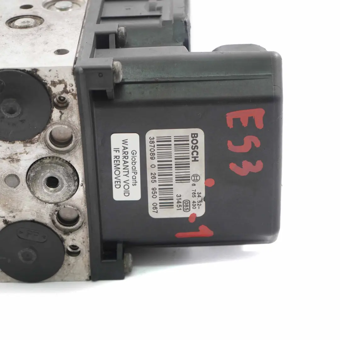 BMW X5 E53 ABS DSC Bomba Unidad de Frenado Hidráulico 6765428 - SKU 6765430 - Número de pieza 34516765430