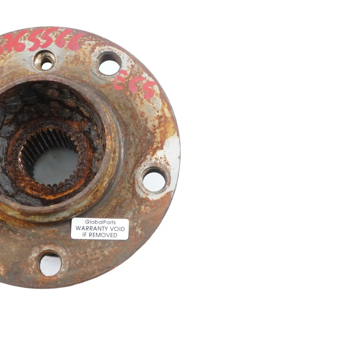 Axle Suspension Wheel Bearing Hub Mount Drive Flange to BMW 7 Series E65 E66 Rear with Part number 6765566 BMW 7 Series E65 E66 Rear Axle Suspension Wheel Bearing Hub Mount Drive Flange - SKU 6765566 - Part number 6765566