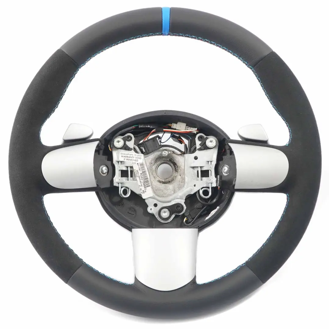 Mini Cooper R50 R52 R53 NEW Black Leather / Alcantara Steering Wheel Steptronic - SKU 6765660-2 - Part number 6765660