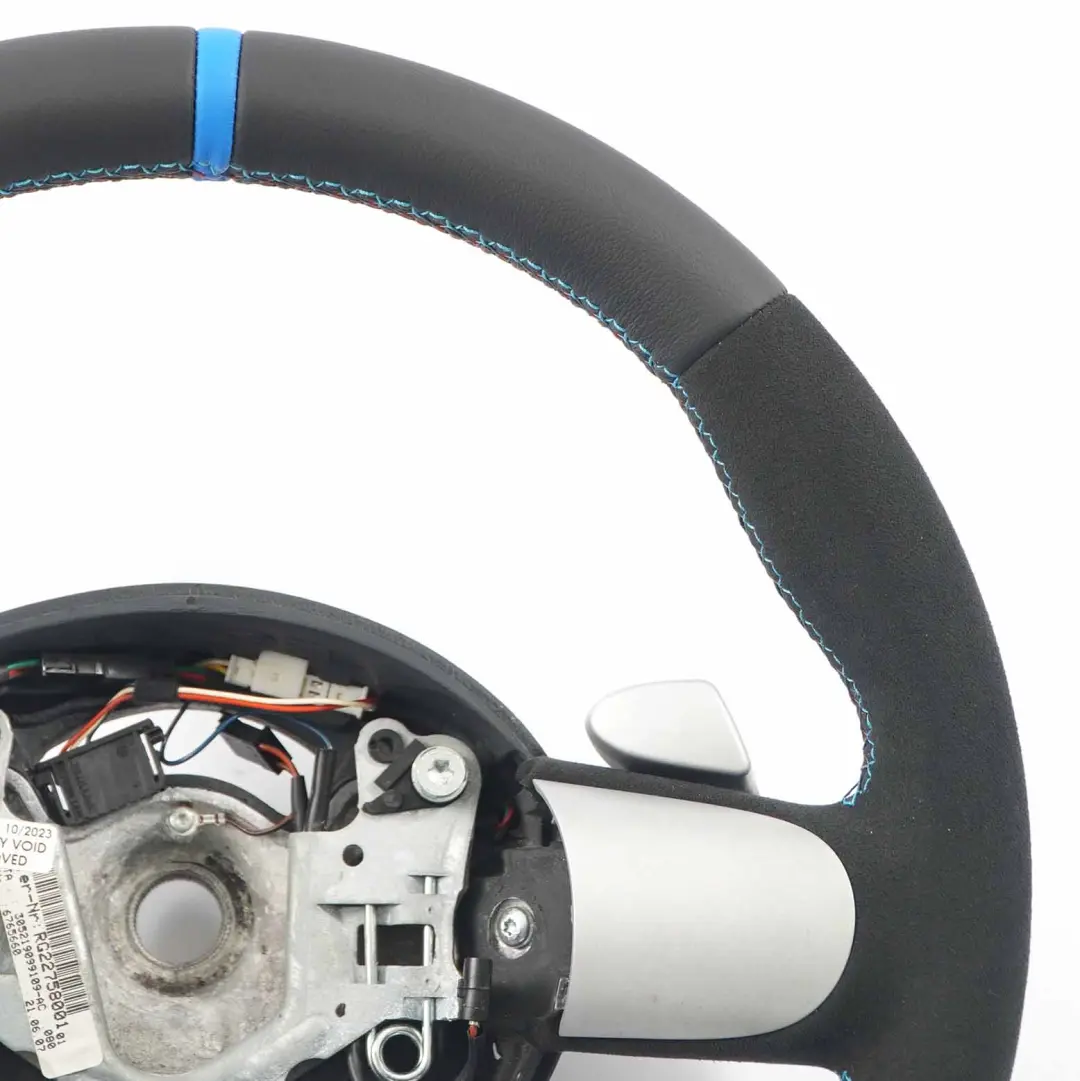 NUOVO volante in pelle nera / Alcantara Steptronic per Mini Cooper R50 R52 R53 con numero di parte 6765660 Mini Cooper R50 R52 R53 NUOVO volante in pelle nera / Alcantara Steptronic - SKU 6765660-2 - Numero di parte 6765660