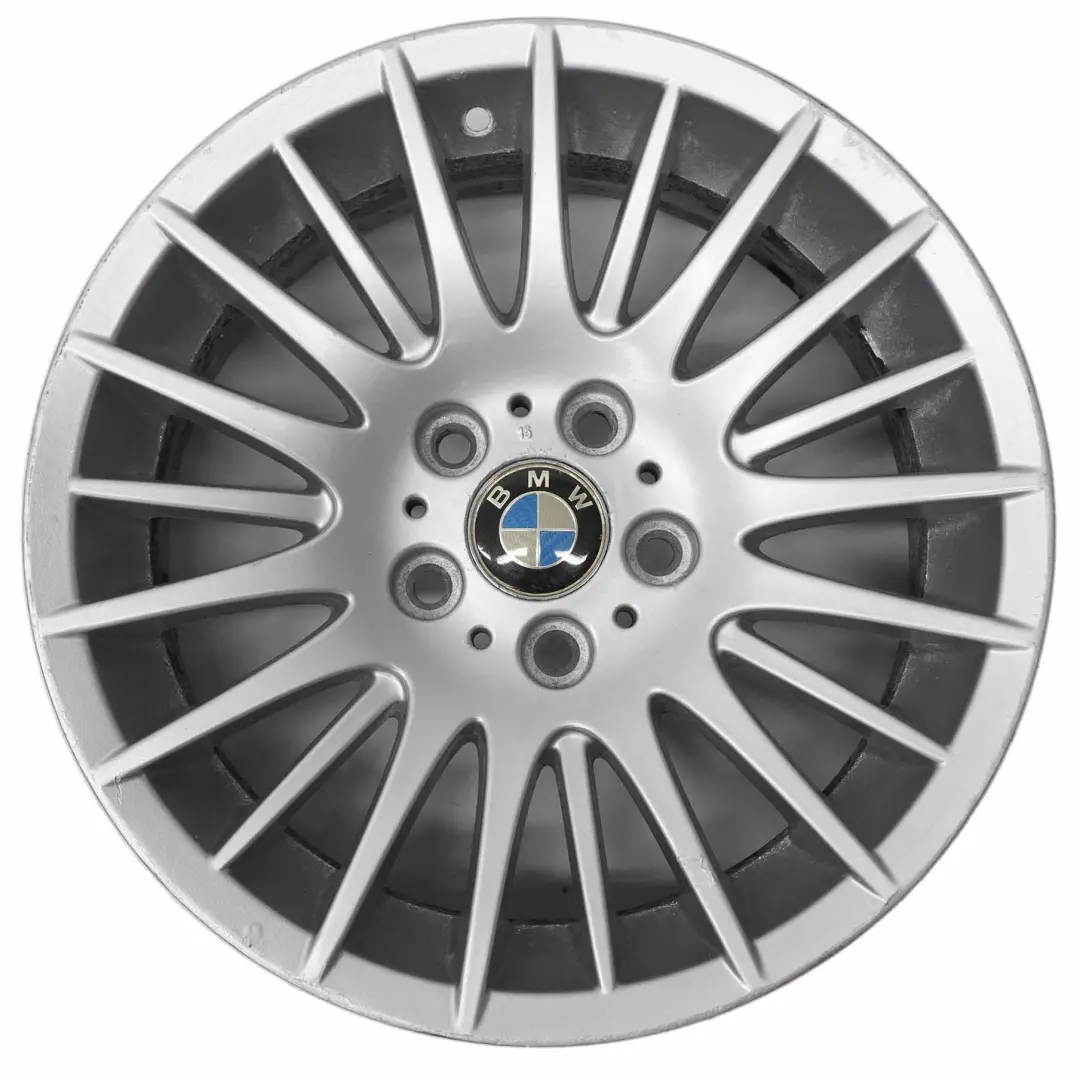 Alloy Rim 17" Spider Spoke 160 ET:34 8J to BMW E90 E91 E92 Silver Wheel with Part number 6765813 BMW E90 E91 E92 Silver Wheel Alloy Rim 17" Spider Spoke 160 ET:34 8J - SKU 6765813-3 - Part number 6765813