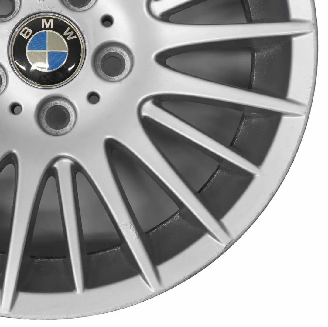 Alloy Rim 17" Spider Spoke 160 ET:34 8J to BMW E90 E91 E92 Silver Wheel with Part number 6765813 BMW E90 E91 E92 Silver Wheel Alloy Rim 17" Spider Spoke 160 ET:34 8J - SKU 6765813-3 - Part number 6765813