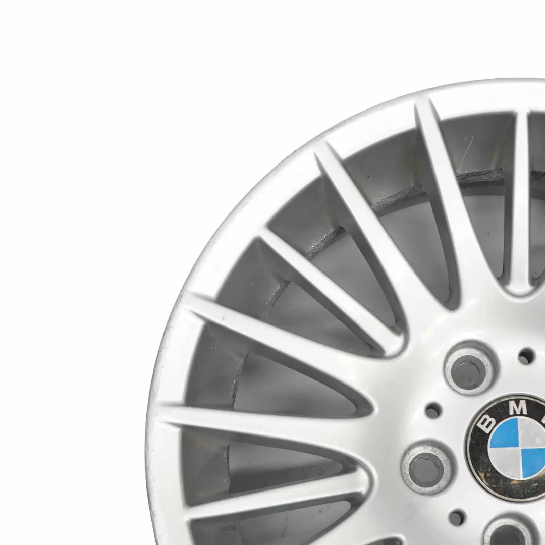 Alloy Rim 17" Spider Spoke 160 ET:34 8J to BMW E90 E91 E92 Silver Wheel with Part number 6765813 BMW E90 E91 E92 Silver Wheel Alloy Rim 17" Spider Spoke 160 ET:34 8J - SKU 6765813-4 - Part number 6765813